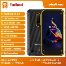 Ulefone Armor X8 Android 10.0 RAM 4GB ROM 64GB Mobile Phone 5.7'' Octa Core IP68 Waterproof Rugged Phone Dual SIM NFC Dual SIM